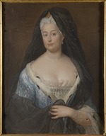 Unbekannter Künstler - Porträt von Johanna Charlotte von Anhalt-Dessau (1682-1750), Markgräfin von Brandenburg-Schwedt