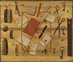 Sommar, Hindric Sebastian - Briefe auf einer Holztafel. Trompe-l'oeil