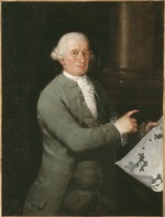 Goya, Francisco, de - Porträt von Architekt Ventura Rodriguez (1717-1785)