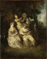 Watteau, Jean Antoine - Die italienische Serenade