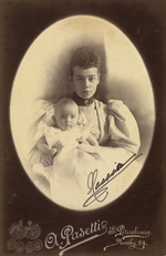 Fotoatelier A. Pasetti - Großfürstin Xenia Alexandrowna von Russland (1875-1960) mit Tochter Irina Alexandrowna (1895-1970)