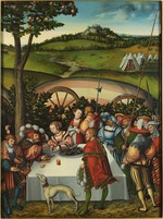 Cranach, Lucas, der Ältere - Judith beim Bankett des Holofernes