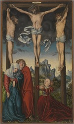 Cranach, Lucas, der Ältere - Christus am Kreuz zwischen den beiden Schächern