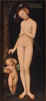 Cranach, Lucas, der Ältere - Venus mit Amor als Honigdieb
