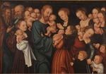 Cranach, Lucas, der Ältere - Christus segnet die Kinder (Lasset die Kindlein zu mir kommen)