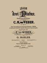 Unbekannter Künstler - Titelseite der Partitur der Oper Die drei Pintos von Carl Maria von Weber