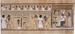 Altägyptische Kunst - Das Totengericht aus dem Totenbuch des Schreibers Hunefer