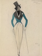 Bakst, Léon - Kostümentwurf zum Ballett Carnaval von R. Schumann