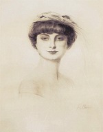 Helleu, Paul César - Porträt von Anna-Elisabeth, Comtesse Mathieu de Noailles (1876-1933)
