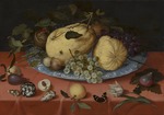Ast, Balthasar, van der - Früchte-Stillleben mit Muscheln und Tulpe
