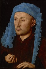 Eyck, Jan van - Porträt eines Mannes mit blauem Chaperon (Mann mit dem Ring)