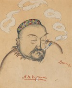 Deni (Denissow), Viktor Nikolaewitsch - Porträt von Schriftsteller Alexander Kuprin (1870-1938)