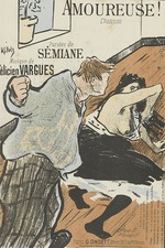 Ibels, Henri Gabriel - Titeiseite der Partitur von Amoureuse! von Félicien Vargues
