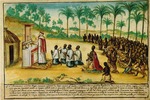 Unbekannter Künstler - Kapuzinermission feiert die heilige Messe. Sogno, Königreich Kongo