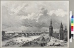 Cadolle, Auguste Jean Baptiste Antoine - Blick auf den Moskauer Kreml und die Kamenny Most (Grosse Steinbrücke)