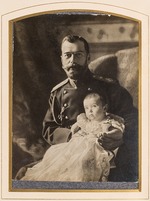 Unbekannter Fotograf - Zar Nikolaus II. und Zarewitsch Alexei