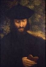 Correggio - Porträt eines lesenden Mannes