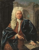Unbekannter Künstler - Porträt von Johann Baptist Homann (1664-1724)