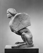 RÃ¶mische Antike Kunst, Klassische Skulptur - Sphinx (Römische Kopie nach griechischem Original)