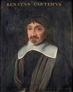 Unbekannter Künstler - Porträt von Philosoph René Descartes (1596-1650)