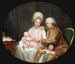 Lépicié, Nicolas Bernard - Porträt von Marc-Etienne Quatremère mit seiner Familie