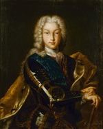 Unbekannter Künstler - Porträt des Zaren Peter II. von Russland (1715-1730)