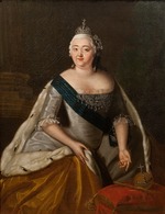 Unbekannter Künstler - Porträt von Kaiserin Elisabeth I. von Russland (1709-1762)