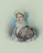 Kriehuber, Josef - Freifrau Franziska (Fanny) von Arnstein, geborene Itzig (1758-1818)