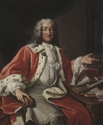 Pasch, Lorenz, der Ältere - Porträt von Graf Arvid Horn (1664-1742)