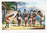 Debret, Jean-Baptiste - Tanz bei der Missionsstation von Sao Jose. Illustration aus Voyage pittoresque et historique au Brésil