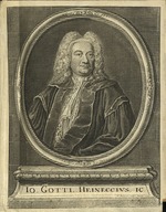 Unbekannter Künstler - Porträt von Johann Gottlieb Heineccius (1681-1741) 