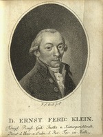 Unbekannter Künstler - Porträt von Ernst Ferdinand Klein (1743-1810) 