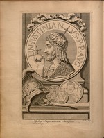 Unbekannter Künstler - Kaiser Justinian I. Aus: Jurisprudentia Philologica, Sive Elementa Juris Civilis