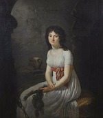 Laneuville, Jean-Louis - Porträt von Thérésa Tallien (1773-1835) im Gefängnis Prison de la Force