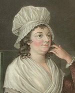 Unbekannter Künstler - Porträt von Charlotte Corday (1768-1793)