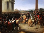 Lecomte, Hippolyte - Einmarsch der französischen Armee in Rom am 15. Februar 1798