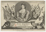 Unbekannter Künstler - Porträt der Zarin Anna Ioannowna (1693-1740)