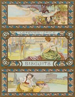 Mucha, Alfons Marie - Verpackung für Lefèvre-Utile Biscuits 