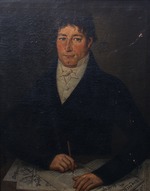 Unbekannter Künstler - Porträt von Friedrich von Gentz (1764-1832)