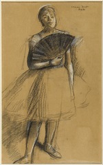 Degas, Edgar - Mädchen mit Fächer
