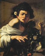 Caravaggio, Michelangelo - Jüngling von einer Eidechse gebissen