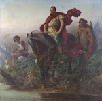 Boulanger, Gustave Clarence Rodolphe - Caesar am Ufer des Rubicon