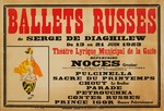 Unbekannter Künstler - Plakat für Ballets Russes, Théâtre Gaîté-Lyrique, Paris