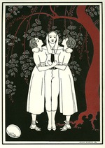 Barbier, George - Vaslav Nijinsky im Ballett Jeux von Claude Debussy