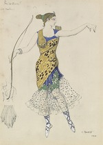 Bakst, Léon - Kostümentwurf zum Ballett Diane et Actéon Pas de deux (Pas de Diane) 