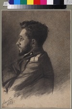 Schewtschenko, Nikolai Michajlowitsch - Porträt von Schriftsteller Wsewolod Michajlowitsch Garschin (1855-1888)