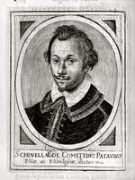 Unbekannter Künstler - Porträt von Ingolfo Schinella de Conti (1572-1615) Aus Iacobi Philippi Tomasini Patauini Elogia virorum literis
