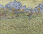 Gogh, Vincent, van - Weizenfelder in einer bergigen Landschaft