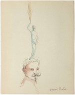 Picabia, Francis - Selbstbildnis. Exposition Francis Picabia, Cannes, Cercle nautique