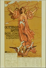Chiattone, Gabriele - Fahrplan der Gotthardbahn für das Jahr 1902